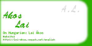 akos lai business card